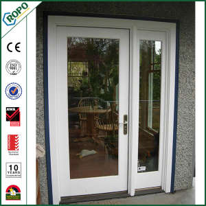 PVC Plastic French Single Panel Inward Opening Casement Patio Door