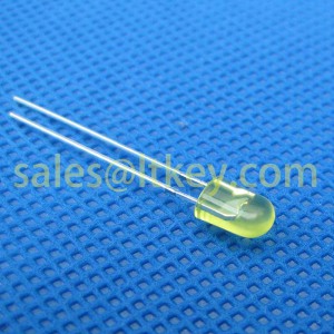 5mm Oval Yellow LED Lamp